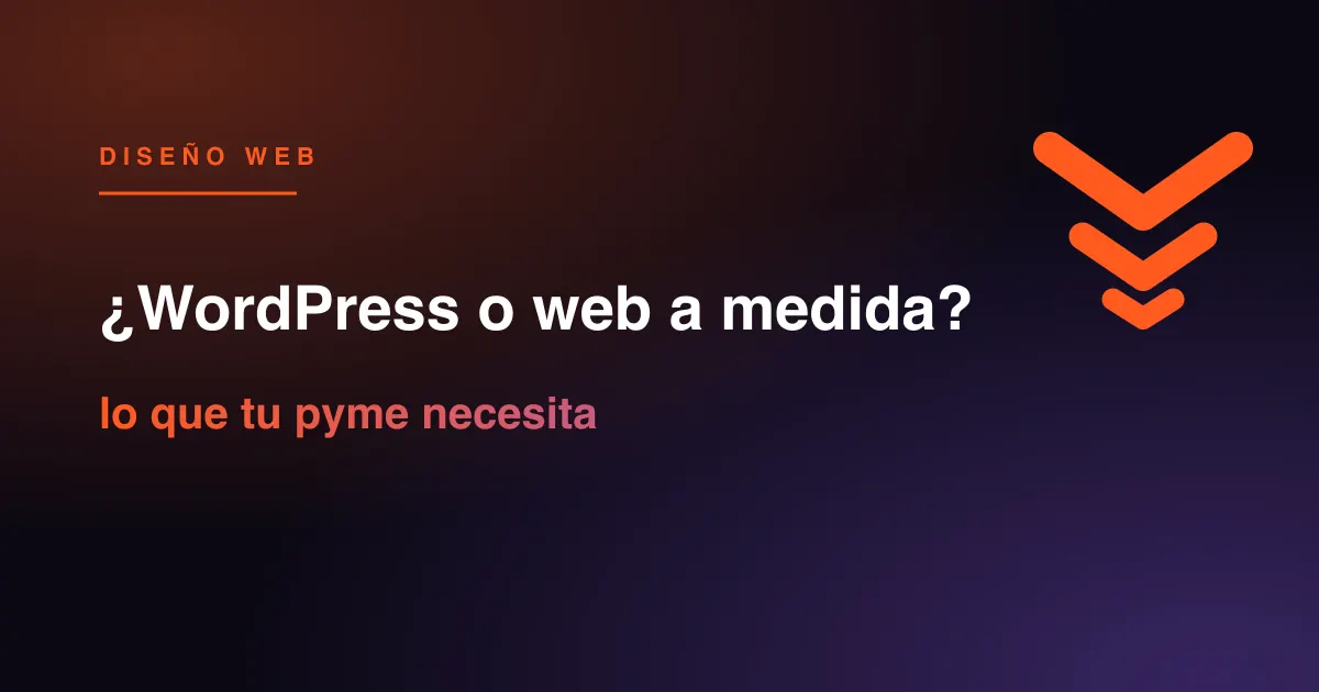 ¿WordPress o web a medida? Te comparamos plantillas, WordPress y desarrollo propio para que sepas cuál encaja con tu pyme y tu presupuesto.